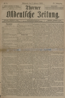 Thorner Ostdeutsche Zeitung. Jg.27, № 31 (7 Februar 1900) + dod.