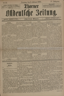 Thorner Ostdeutsche Zeitung. Jg.27, № 35 (11 Februar 1900) - Zweites Blatt