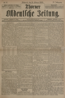 Thorner Ostdeutsche Zeitung. Jg.27, № 37 (14 Februar 1900) + dod.