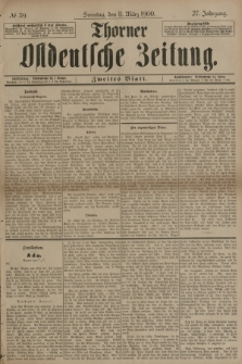 Thorner Ostdeutsche Zeitung. Jg.27, № 59 (11 März 1900) - Zweites Blatt