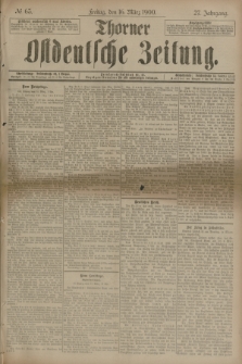 Thorner Ostdeutsche Zeitung. Jg.27, № 63 (16 März 1900) + dod.