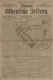 Thorner Ostdeutsche Zeitung. Jg.27, № 83 (8 April 1900) - Zweites Blatt