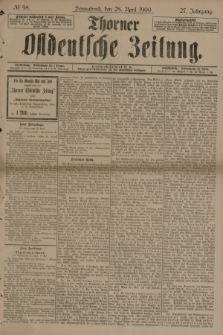 Thorner Ostdeutsche Zeitung. Jg.27, № 98 (28 April 1900) + dod.