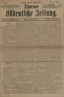Thorner Ostdeutsche Zeitung. Jg.27, № 99 (29 April 1900) - Zweites Blatt
