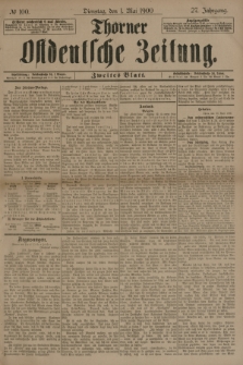 Thorner Ostdeutsche Zeitung. Jg.27, № 100 (1 Mai 1900) - Zweites Blatt