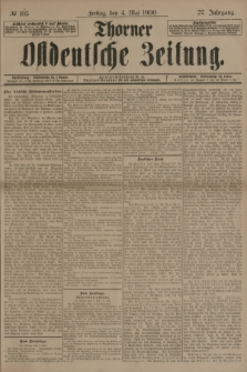 Thorner Ostdeutsche Zeitung. Jg.27, № 103 (4 Mai 1900) + dod.