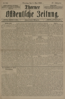 Thorner Ostdeutsche Zeitung. Jg.27, № 106 (8 Mai 1900) - Zweites Blatt + dod.