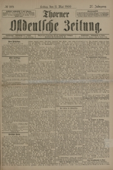 Thorner Ostdeutsche Zeitung. Jg.27, № 109 (11 Mai 1900) + dod.