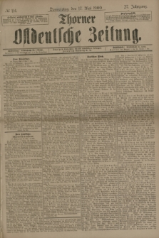 Thorner Ostdeutsche Zeitung. Jg.27, № 114 (17 Mai 1900) + dod.