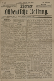 Thorner Ostdeutsche Zeitung. Jg.27, № 115 (18 Mai 1900) + dod.