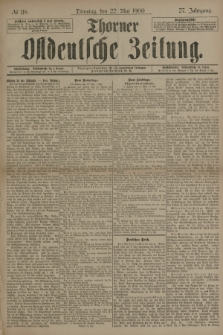 Thorner Ostdeutsche Zeitung. Jg.27, № 118 (22 Mai 1900) + dod.