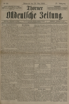 Thorner Ostdeutsche Zeitung. Jg.27, № 119 (23 Mai 1900) + dod.