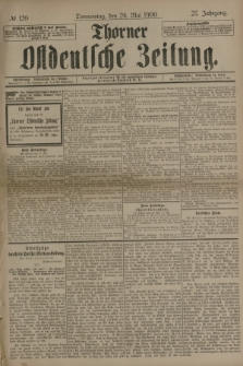 Thorner Ostdeutsche Zeitung. Jg.27, № 120 (24 Mai 1900) + dod.
