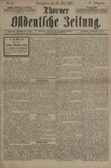 Thorner Ostdeutsche Zeitung. Jg.27, № 121 (26 Mai 1900) + dod.