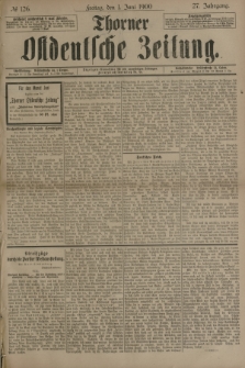 Thorner Ostdeutsche Zeitung. Jg.27, № 126 (1 Juni 1900) + dod.