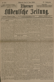Thorner Ostdeutsche Zeitung. Jg.27, № 129 (6 Juni 1900) + dod.
