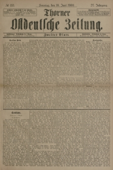 Thorner Ostdeutsche Zeitung. Jg.27, № 133 (10 Juni 1900) - Zweites Blatt