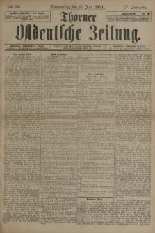 Thorner Ostdeutsche Zeitung. Jg.27, № 136 (14 Juni 1900) + dod.