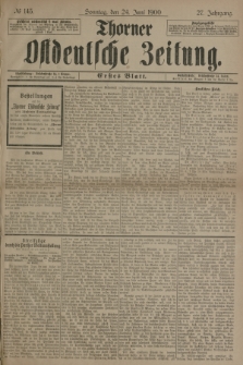 Thorner Ostdeutsche Zeitung. Jg.27, № 145 (24 Juni 1900) - Erstes Blatt