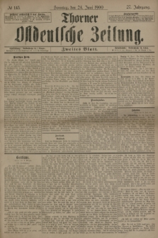 Thorner Ostdeutsche Zeitung. Jg.27, № 145 (24 Juni 1900) - Zweites Blatt