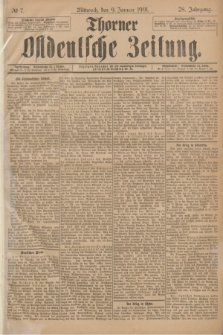 Thorner Ostdeutsche Zeitung. Jg.28, № 7 (9 Januar 1901) + dod.