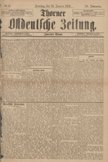 Thorner Ostdeutsche Zeitung. Jg.28, № 11 (13 Januar 1901) - Zweites Blatt