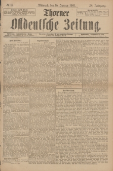 Thorner Ostdeutsche Zeitung. Jg.28, № 13 (16 Januar 1901) + dod.