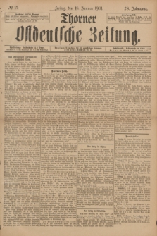 Thorner Ostdeutsche Zeitung. Jg.28, № 15 (18 Januar 1901) + dod.