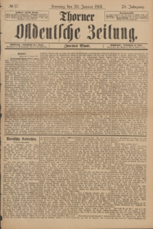 Thorner Ostdeutsche Zeitung. Jg.28, № 17 (20 Januar 1901) - Zweites Blatt