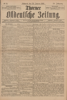 Thorner Ostdeutsche Zeitung. Jg.28, № 19 (25 Januar 1901) + dod.