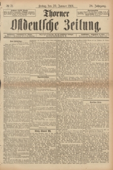 Thorner Ostdeutsche Zeitung. Jg.28, № 21 (25 Januar 1901) + dod.