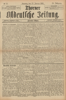 Thorner Ostdeutsche Zeitung. Jg.28, № 23 (27 Januar 1901) - Zweites Blatt