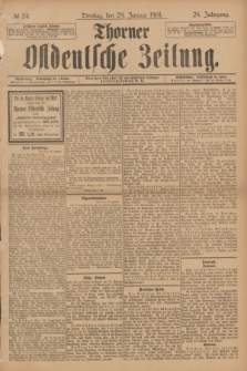 Thorner Ostdeutsche Zeitung. Jg.28, № 24 (29 Januar 1901) + dod.