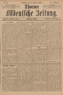 Thorner Ostdeutsche Zeitung. Jg.28, № 29 (3 Februar 1901) - Zweites Blatt