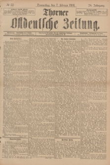 Thorner Ostdeutsche Zeitung. Jg.28, № 32 (7 Februar 1901) + dod.