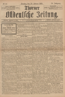 Thorner Ostdeutsche Zeitung. Jg.28, № 48 (26 Februar 1901) + dod.