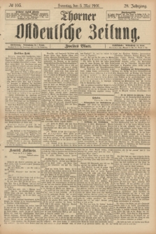 Thorner Ostdeutsche Zeitung. Jg.28, № 105 (5 Mai 1901) - Zweites Blatt