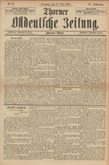 Thorner Ostdeutsche Zeitung. Jg.28, № 111 (12 Mai 1901) - Zweites Blatt