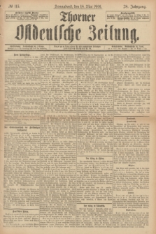 Thorner Ostdeutsche Zeitung. Jg.28, № 115 (18 Mai 1901) + dod.