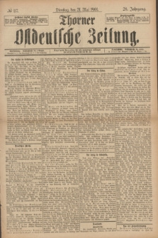 Thorner Ostdeutsche Zeitung. Jg.28, № 117 (21 Mai 1901) + dod.