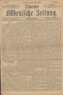 Thorner Ostdeutsche Zeitung. Jg.28, № 122 (26 Mai 1901) - Zweites Blatt