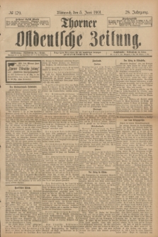 Thorner Ostdeutsche Zeitung. Jg.28, № 129 (5 Juni 1901) + dod.