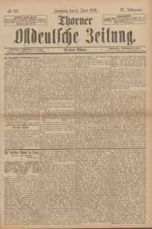 Thorner Ostdeutsche Zeitung. Jg.28, № 133 (9 Juni 1901) - Erstes Blatt