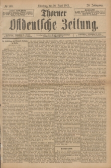 Thorner Ostdeutsche Zeitung. Jg.28, № 140 (18 Juni 1901) + dod.