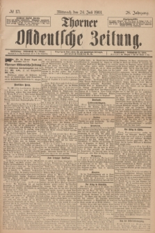 Thorner Ostdeutsche Zeitung. Jg.28, № 171 (24 Juli 1901) + dod.