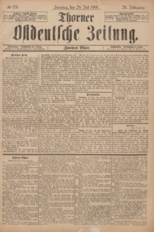 Thorner Ostdeutsche Zeitung. Jg.28, № 175 (28 Juli 1901) - Zweites Blatt