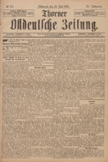 Thorner Ostdeutsche Zeitung. Jg.28, № 177 (31 Juli 1901) + dod.