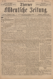 Thorner Ostdeutsche Zeitung. Jg.28, № 180 (3 August 1901) + dod.
