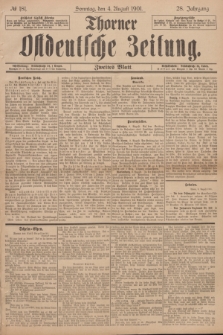 Thorner Ostdeutsche Zeitung. Jg.28, № 181 (4 August 1901) - Zweites Blatt