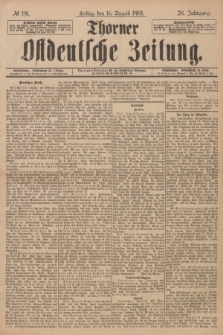 Thorner Ostdeutsche Zeitung. Jg.28, № 191 (16 August 1901) + dod.